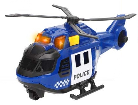 Brinquedo helicóptero policia pull back som e luz (+3anos) - Image 2