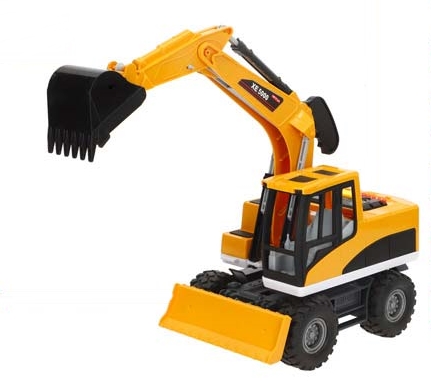 Brinquedo escavadora pull back com som e luz (+3anos)