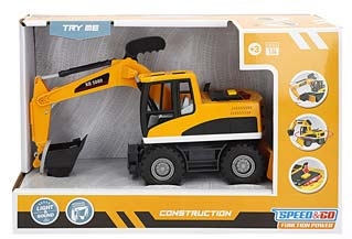 Brinquedo escavadora pull back com som e luz (+3anos) - Image 2