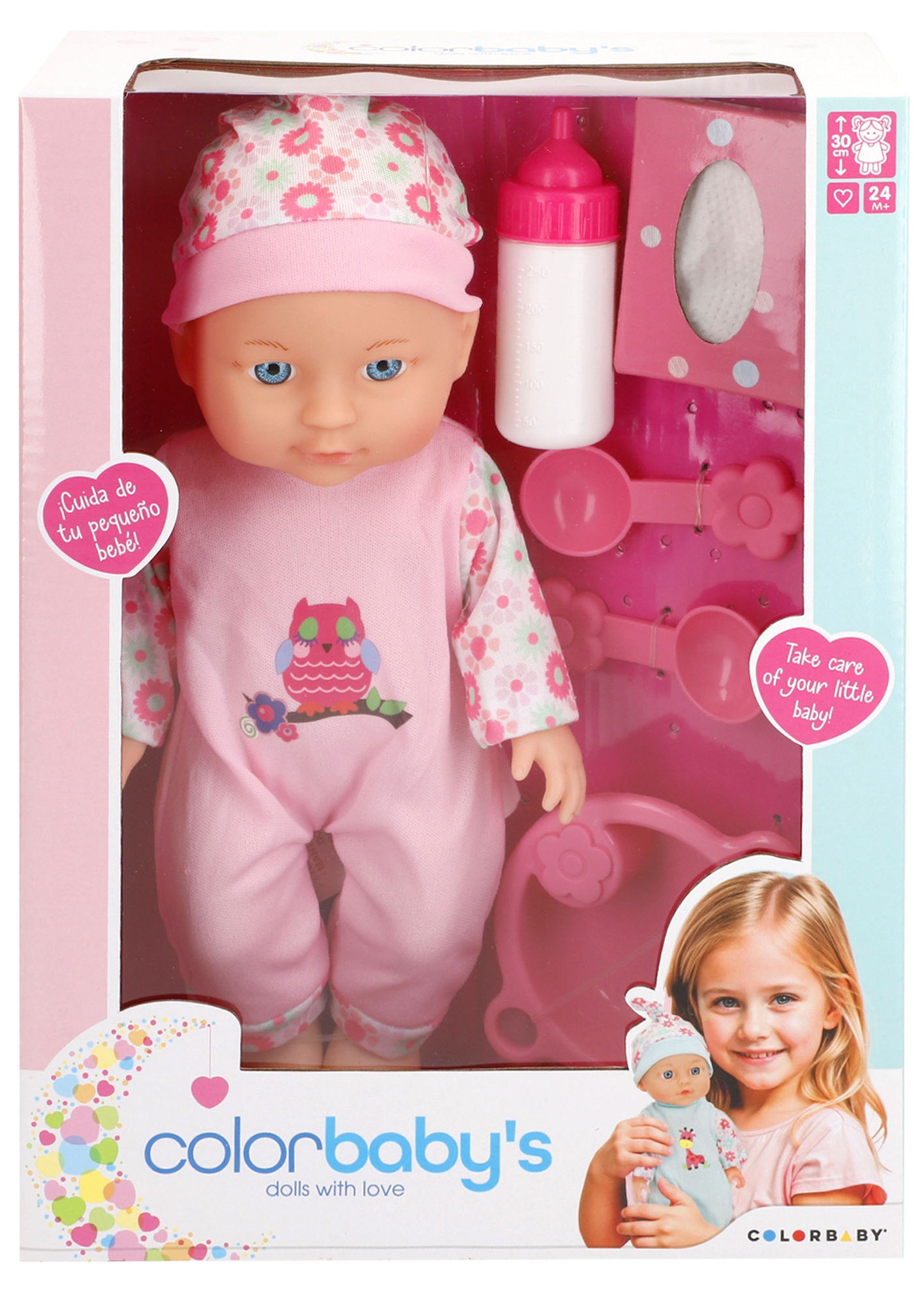 Brinquedo bebe chorão 28cm (+2anos)