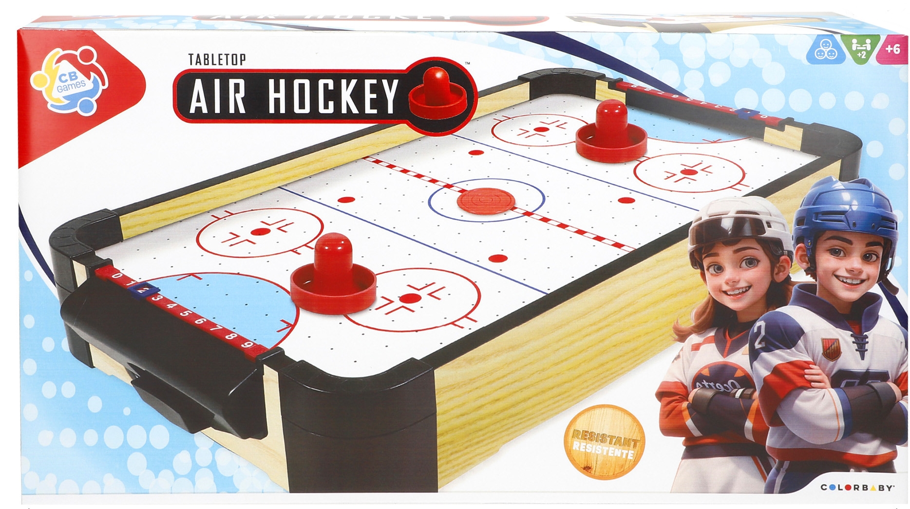 Brinquedo jogo hóquei ar de mesa em madeira (+6anos) - Image 2