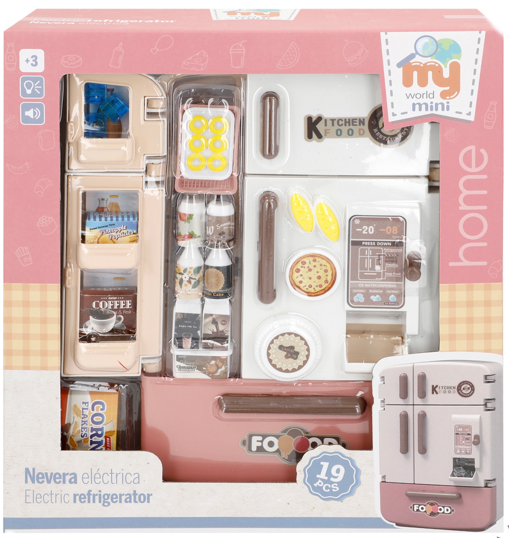 Brinquedo frigorifico com som e luz (+3anos)