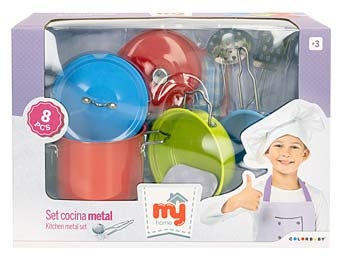 Brinquedo loiças em metal 8 unds (+4anos)
