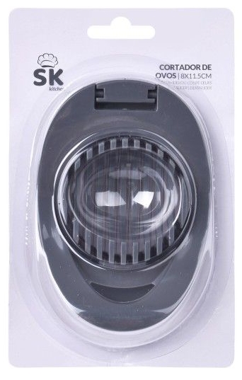 Corta ovos SK em plástico e metal - 12cm