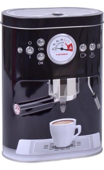 Caixa capsulas café SK em lata - 14x18cm