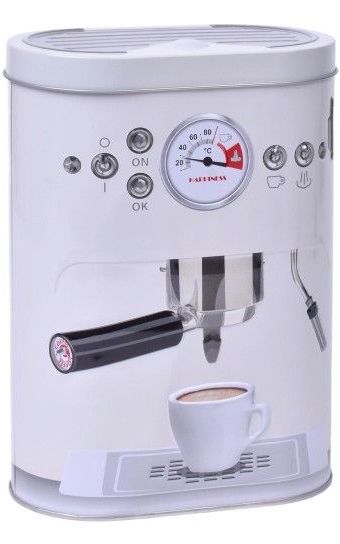 Caixa capsulas café SK em lata - 14x18cm