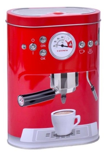 Caixa capsulas café SK em lata - 14x18cm