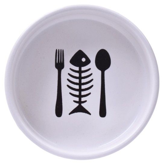 Comedouro gato SK cerâmica 12cm