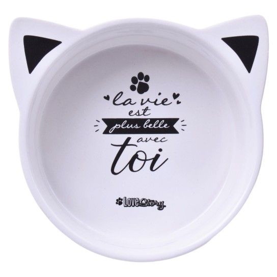 Comedouro gato SK cerâmica 12cm