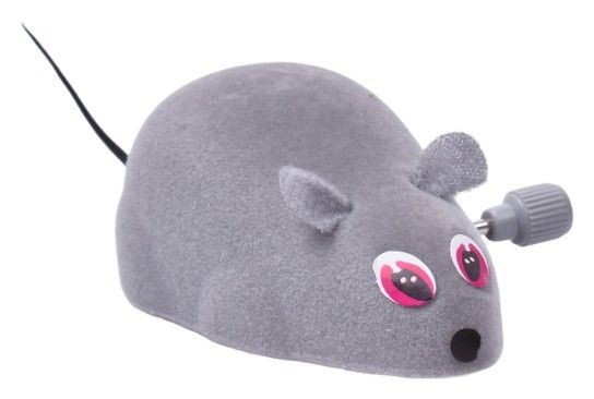 Brinquedo gato SK rato corda em tecido - 10cm