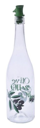 Azeiteiro doseador SK vidro plástico - 750ml