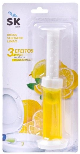 Blocos sanitários discos de gel e seringa - Limão