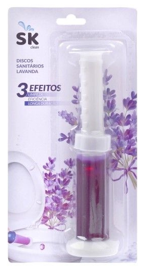 Blocos sanitários discos de gel e seringa - Lavanda