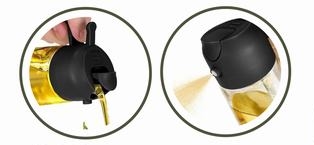 Azeiteiro doseador e spray FN em vidro e plástico - 470ml - Image 3