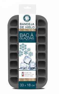 Cuvete gelo tampa Urban Living em silicone