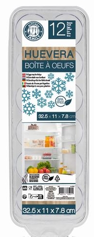 Caixa ovos Urban Living em acrílico - 12