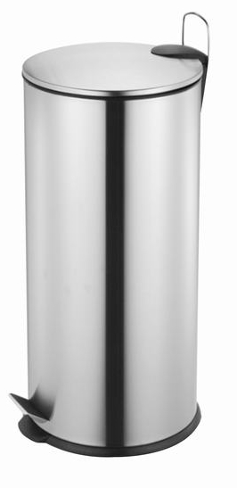 Balde cozinha com pedal Urban Living em metal - 27L