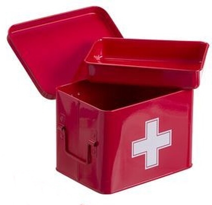 Farmácia CL em metal 16x21cm