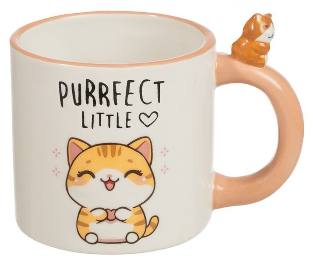 Caneca CL figura 3D em cerâmica - 410ml