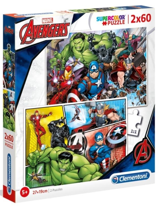 Puzzle Clementoni 2x60 - Avengers