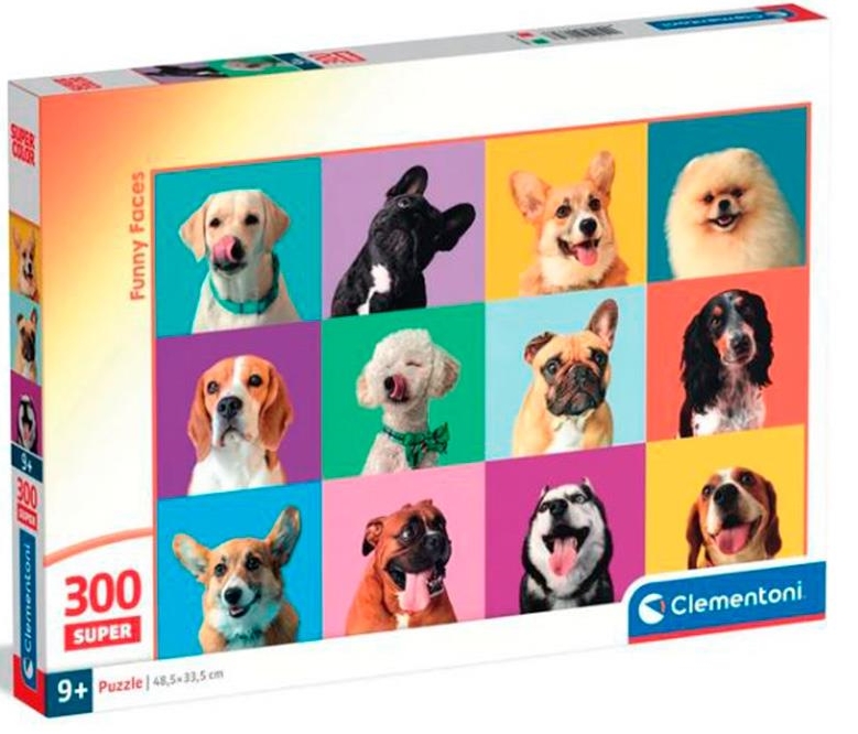Puzzle Clementoni 300 peças - Cães caras divertidas