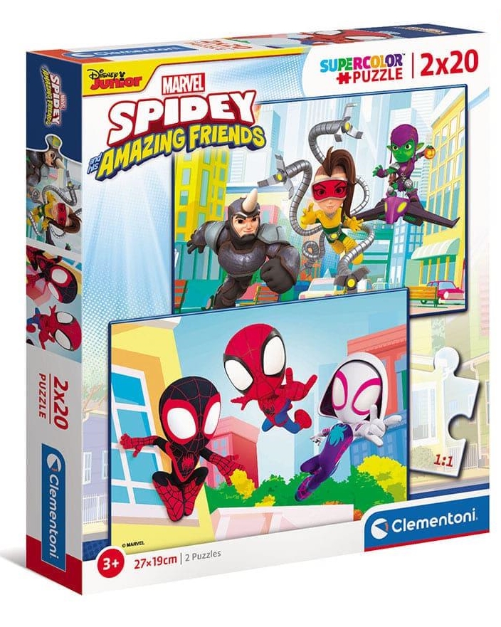 Puzzle Clementoni 2x20 - Spidey friends